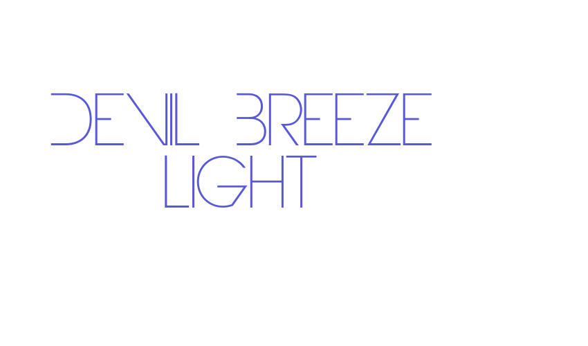 Devil Breeze Light Font Download