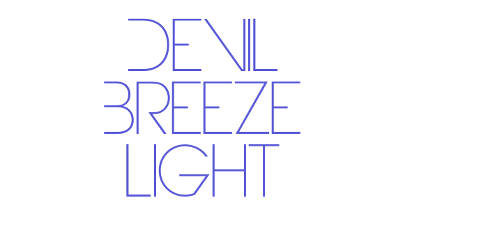 Devil Breeze Light Font