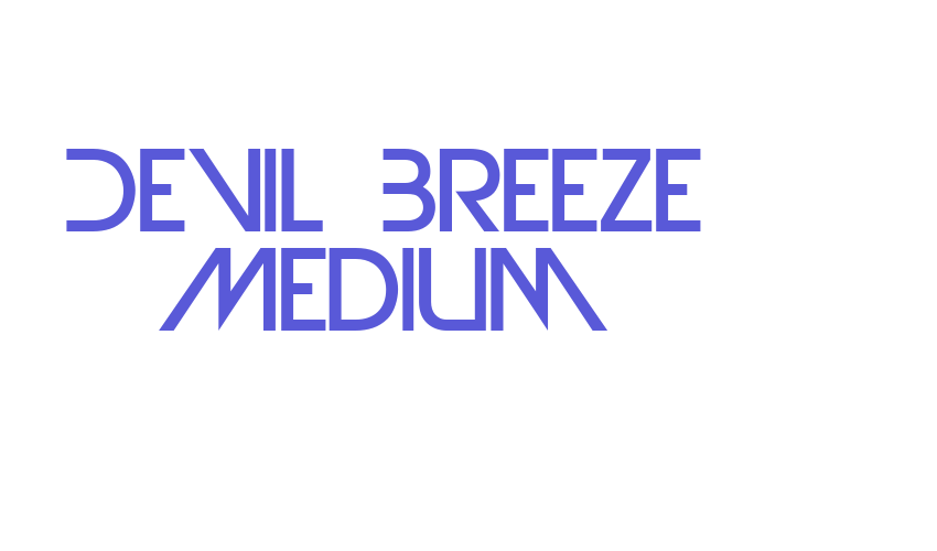 Devil Breeze Medium Font Download