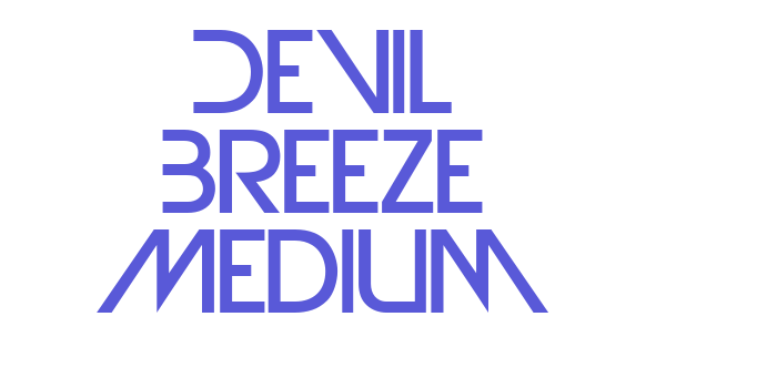 Devil Breeze Medium Font