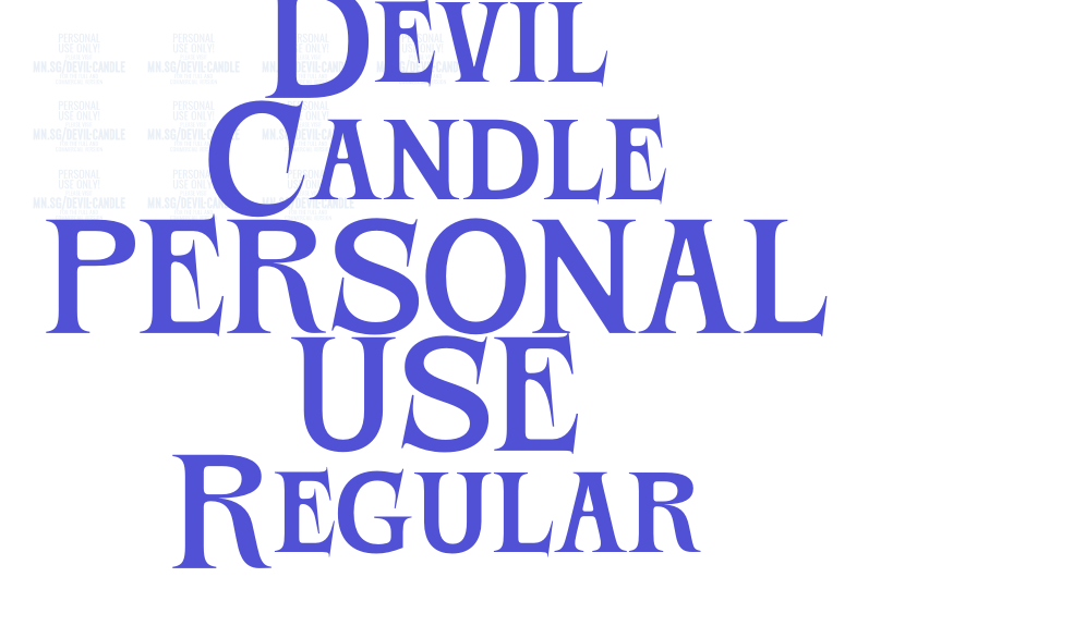 Devil Candle PERSONAL USE Regular-font-download