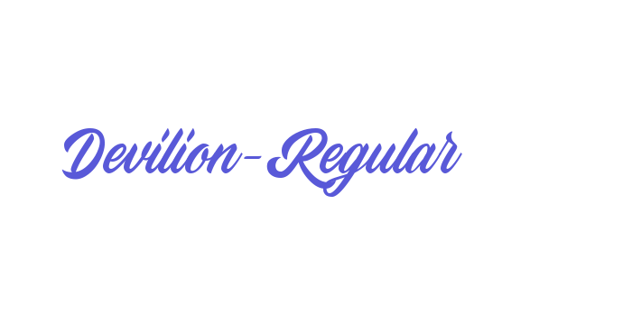 Devilion-Regular Font