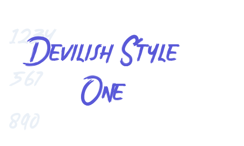 Devilish Style One Font Download