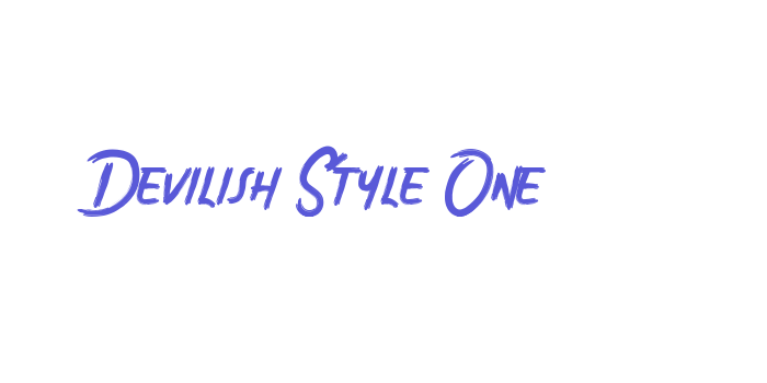 Devilish Style One Font Download