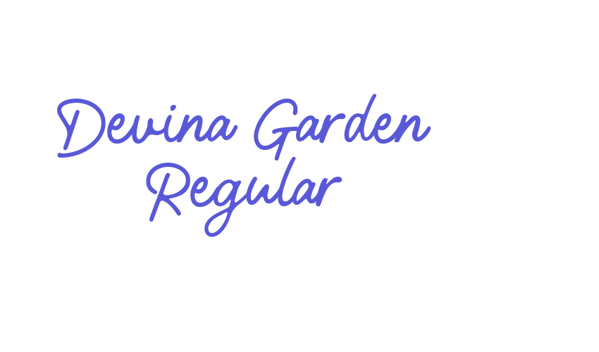 Devina Garden Regular Font