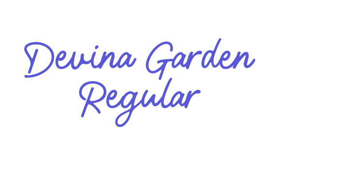 Devina Garden Regular Font Download