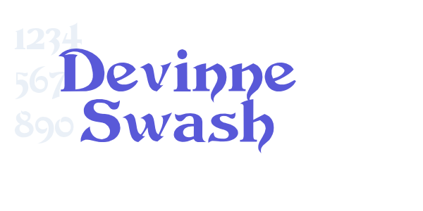 Devinne Swash font free