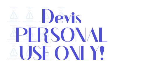 Devis PERSONAL USE ONLY!-font-download