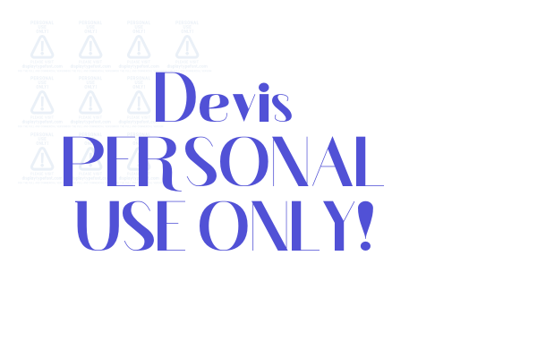 Devis PERSONAL USE ONLY!