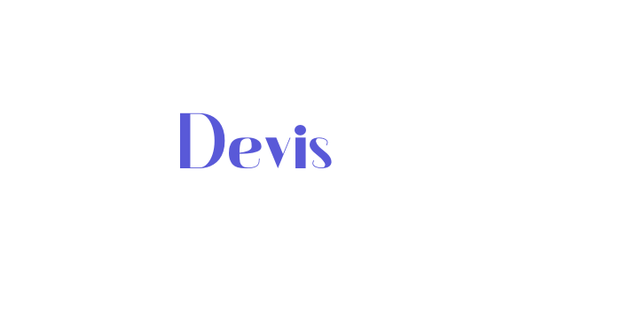 Devis Font Download