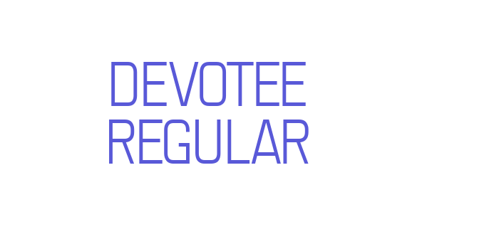 Devotee Regular Font Download