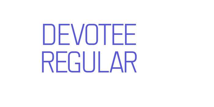 Devotee Regular Font