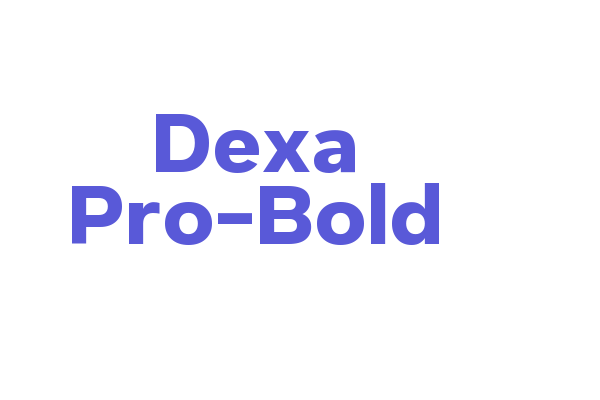 Dexa Pro-Bold Font