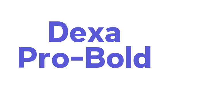 Dexa Pro-Bold Font