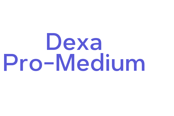 Dexa Pro-Medium Font