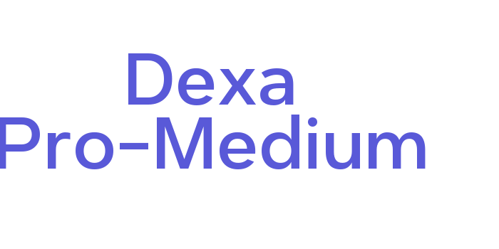 Dexa Pro-Medium Font