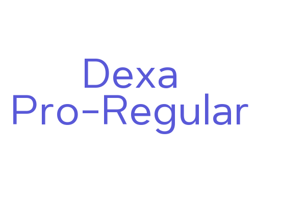 Dexa Pro-Regular Font