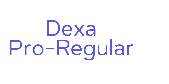 Dexa Pro-Regular Font Download