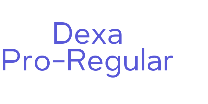 Dexa Pro-Regular Font