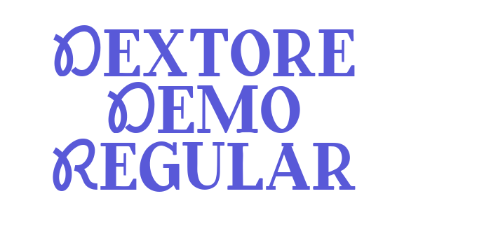 Download Dextore Demo Regular Font