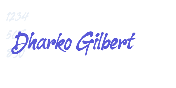 Dharko Gilbert font free