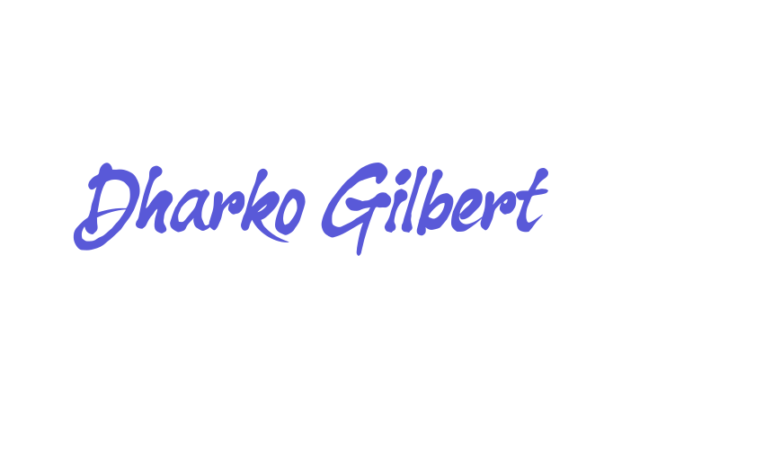 Dharko Gilbert Font