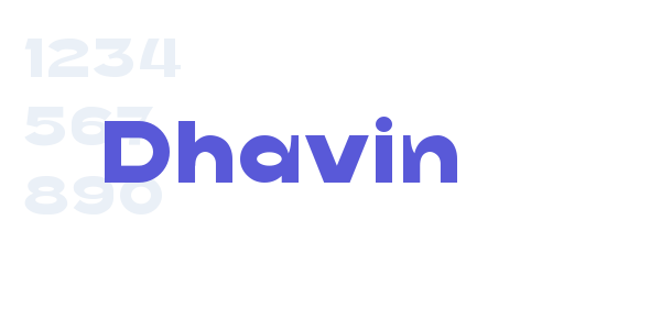 Dhavin font free