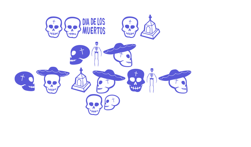 Dia De Los Muertos BV Font Download