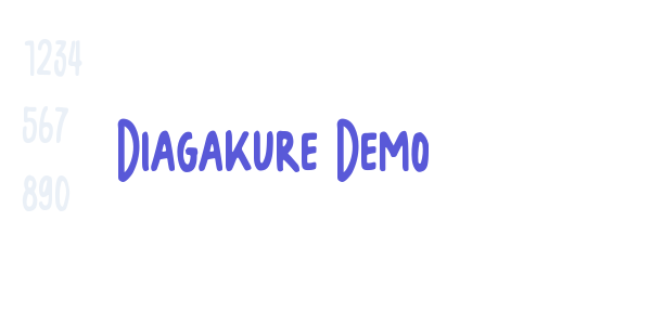 Diagakure Demo font free