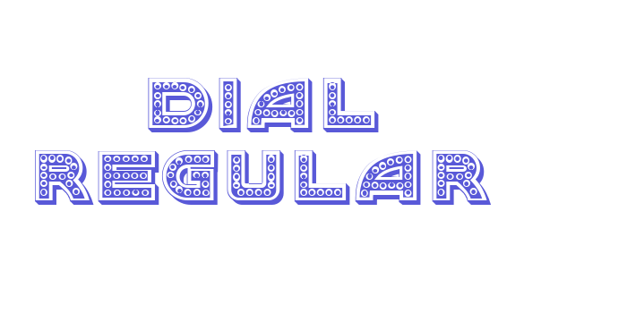 Dial Regular Font Download