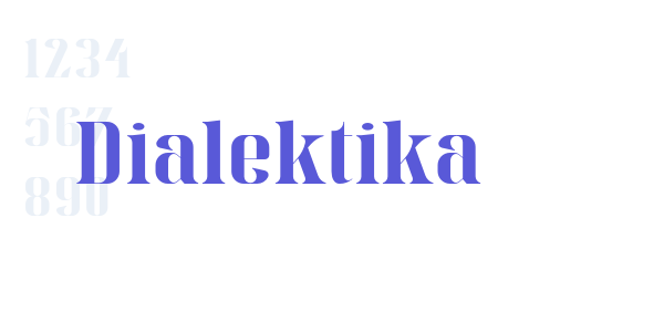 Dialektika font free