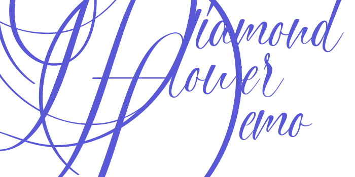 Diamond Flower Demo Font