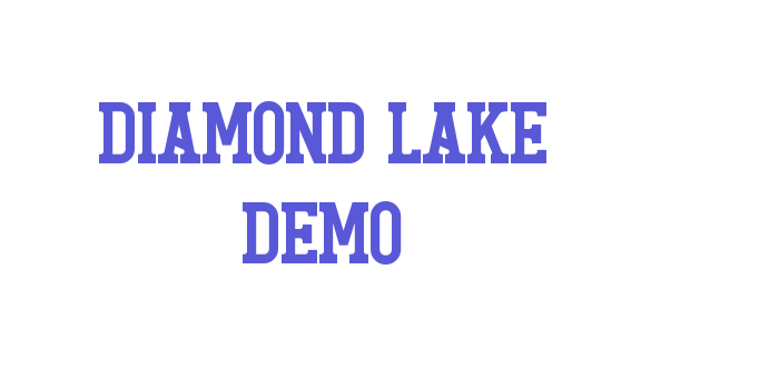 Diamond Lake DEMO Font