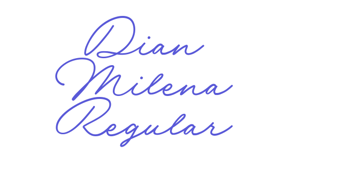 Dian Milena Regular Font Download