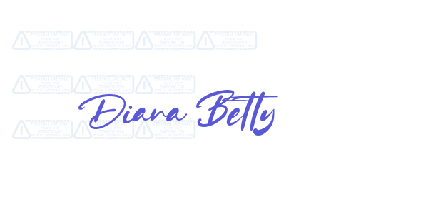 Diana Betty font free