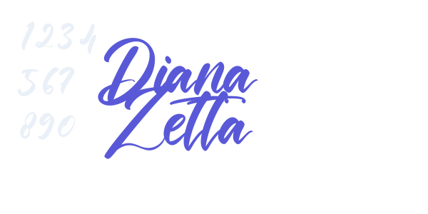 Diana Zetta font free