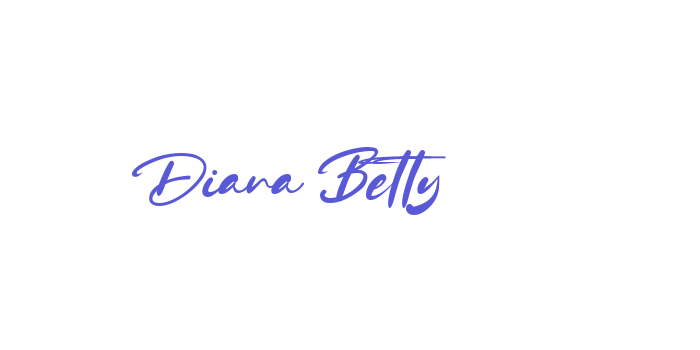 Diana Betty Font Download