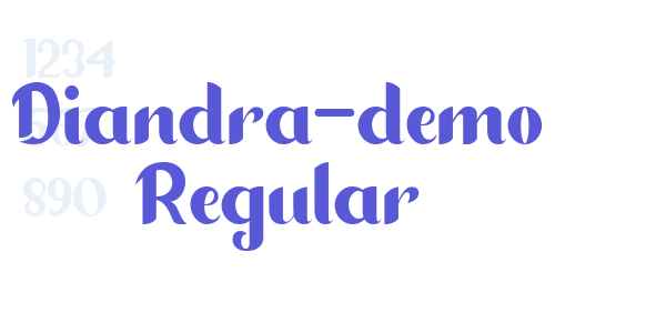 Diandra-demo Regular font