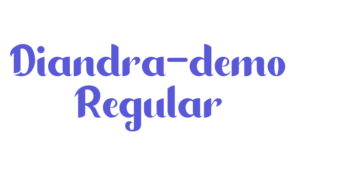 Diandra-demo Regular Font Download