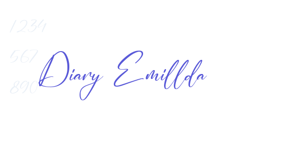 Diary Emillda font