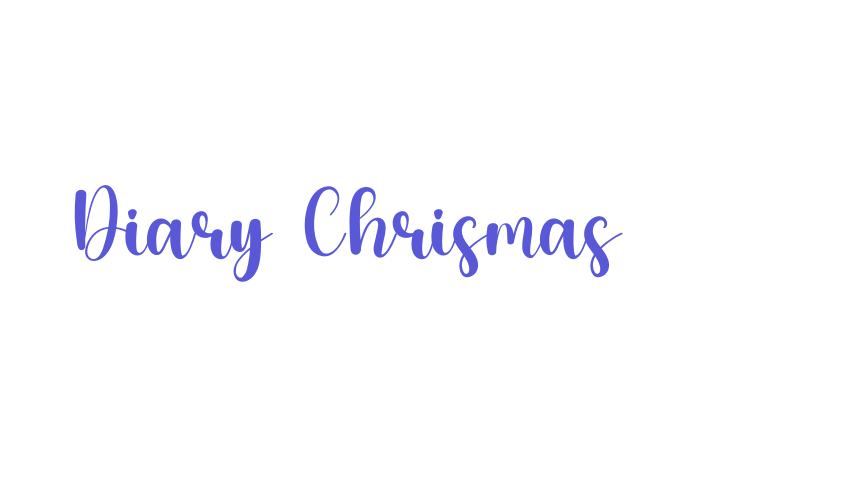 Diary Chrismas Font