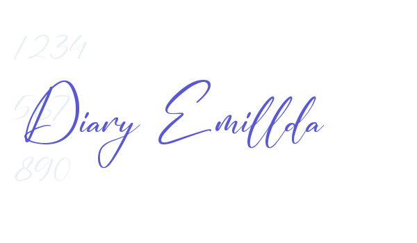 Diary Emillda font free