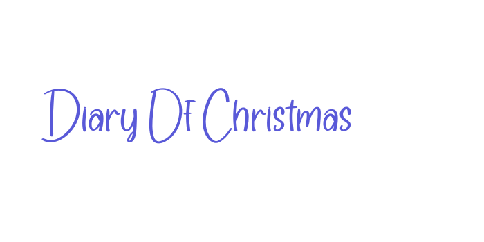 Diary Of Christmas Font Download