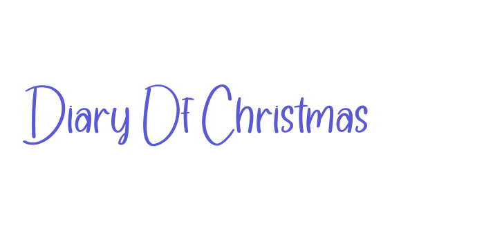 Diary Of Christmas Font