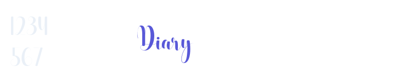 Diary-related font