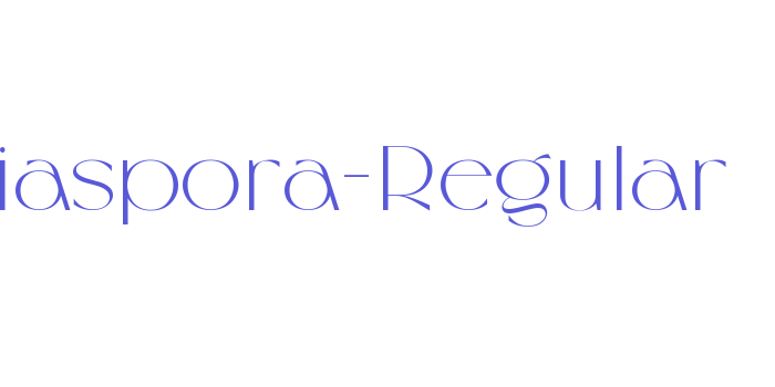 Diaspora-Regular Font Download