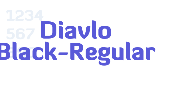 Diavlo Black-Regular font free