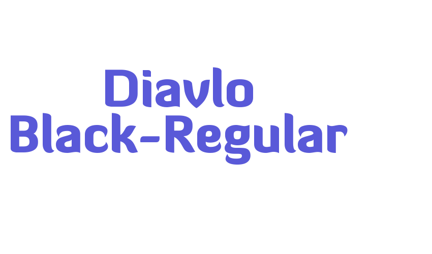 Diavlo Black-Regular Font