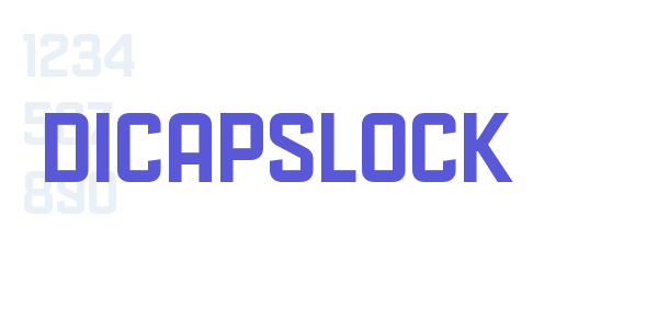 Dicapslock font free