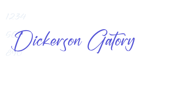 Dickerson Gatory font